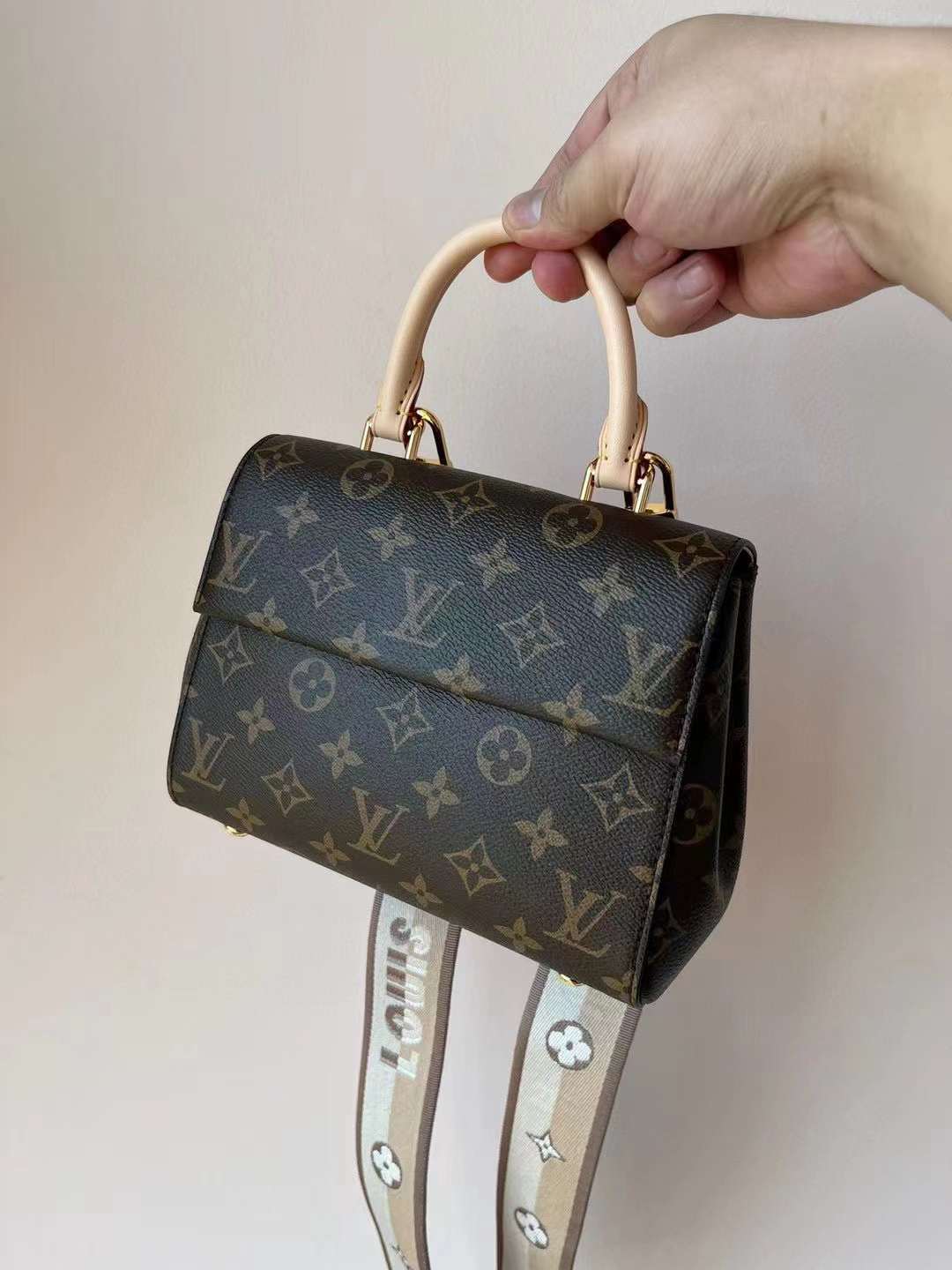 LV CLUNY MINI 手袋 寬肩帶側背包 M46055