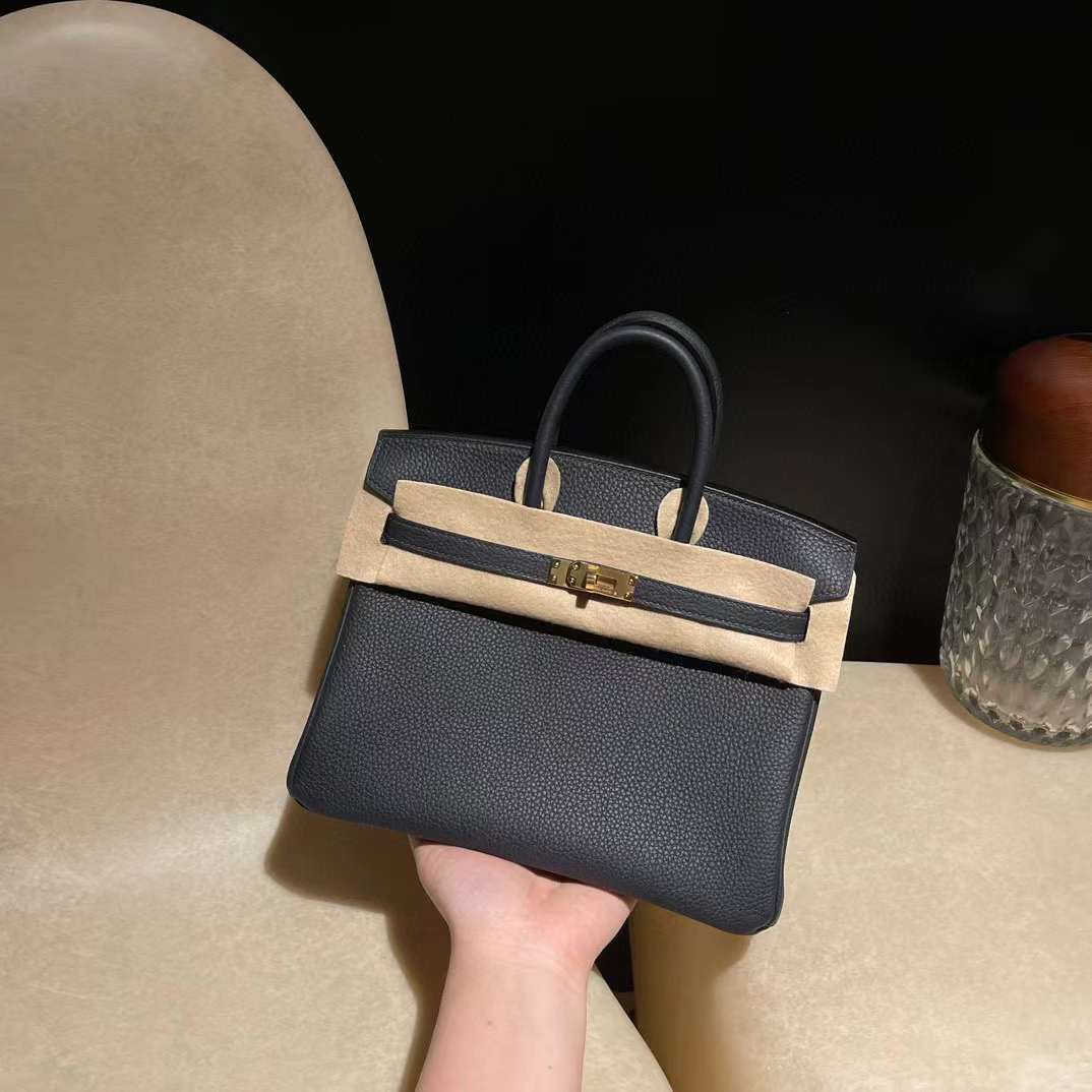 HERMES BIRKIN 25CM 2Z午夜藍金扣 TOGO小牛皮 鉑金包
