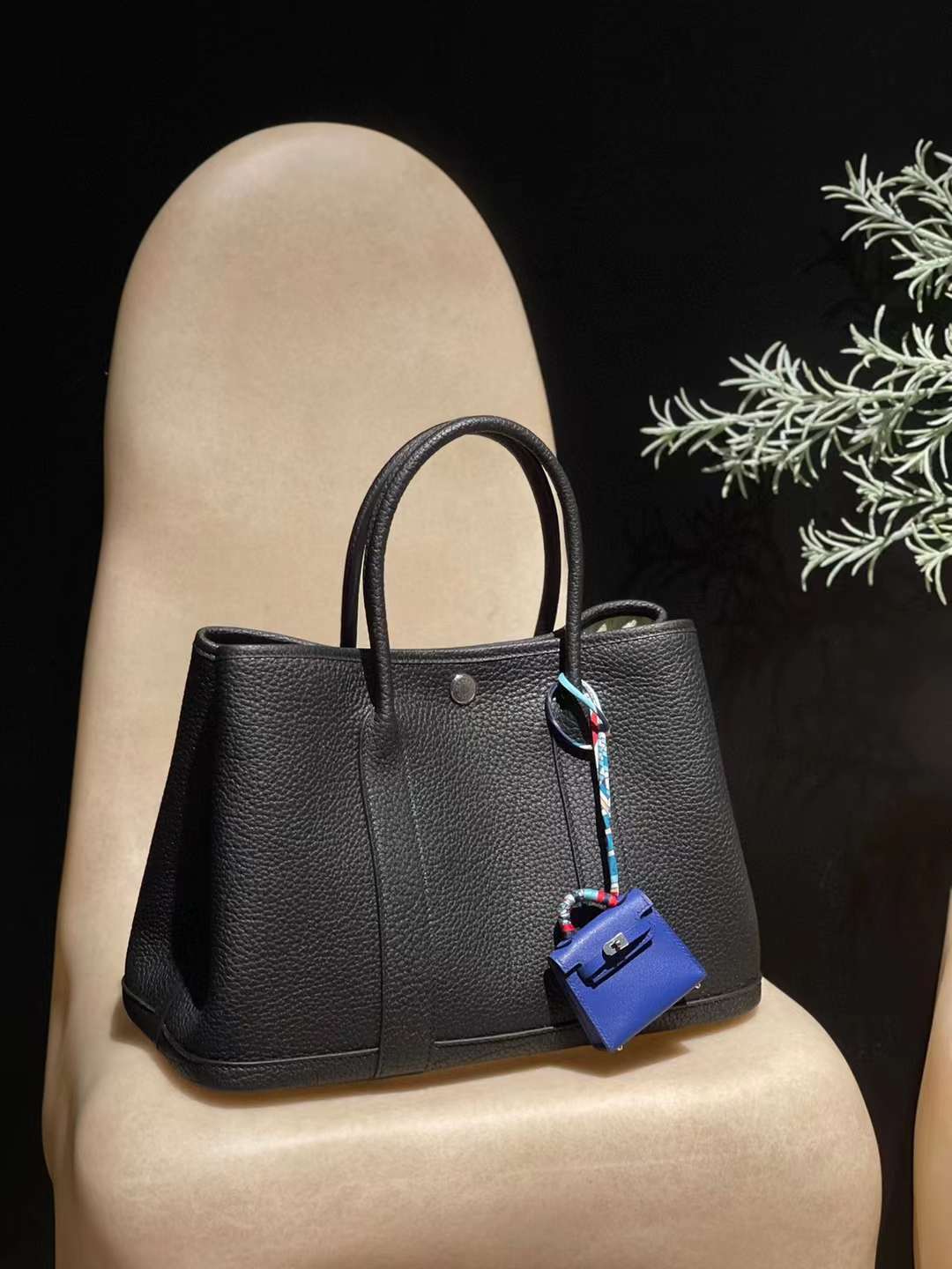 HERMES GARDEN PARTY BAG NEGONDA皮 89黑色 30/36