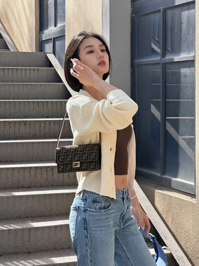 FENDI BAGUETTE WALLET ON CHAIN 手袋