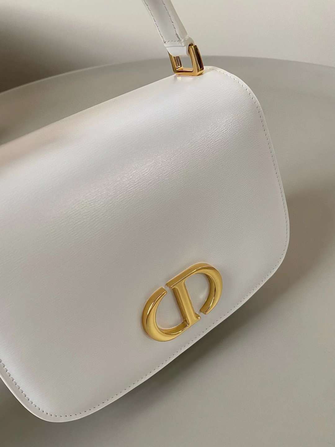 DIOR TOP HANDLE 蒙田30 白色 大號