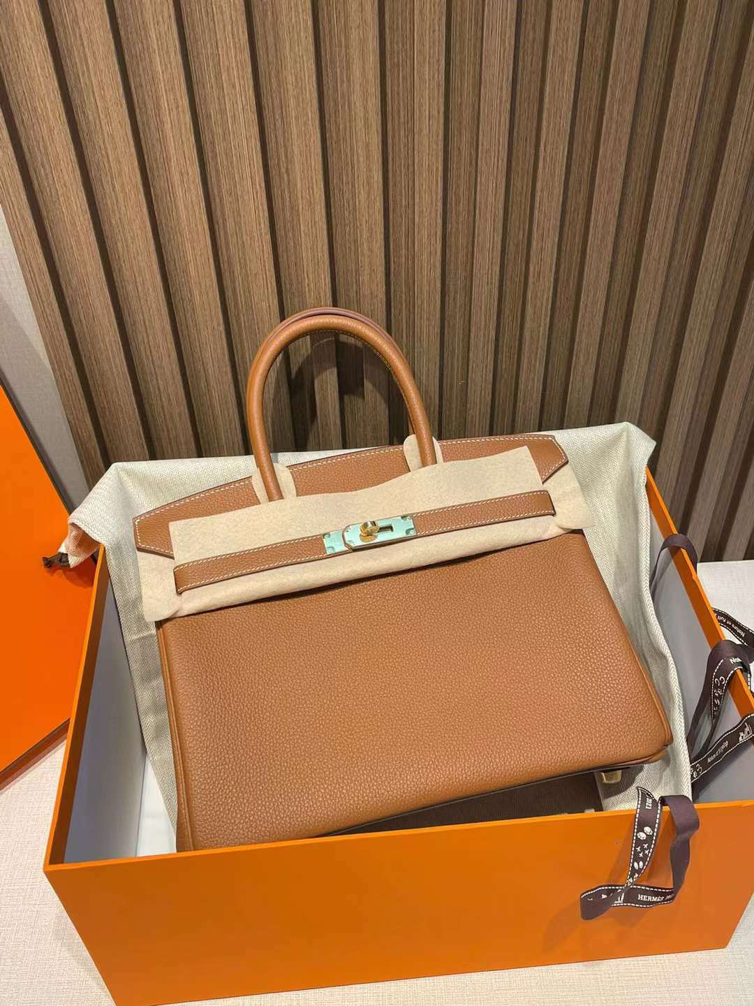 HERMES BIRKIN 30CM 法國TOGO小牛皮 金棕金 柏金包 [HE0096-800]