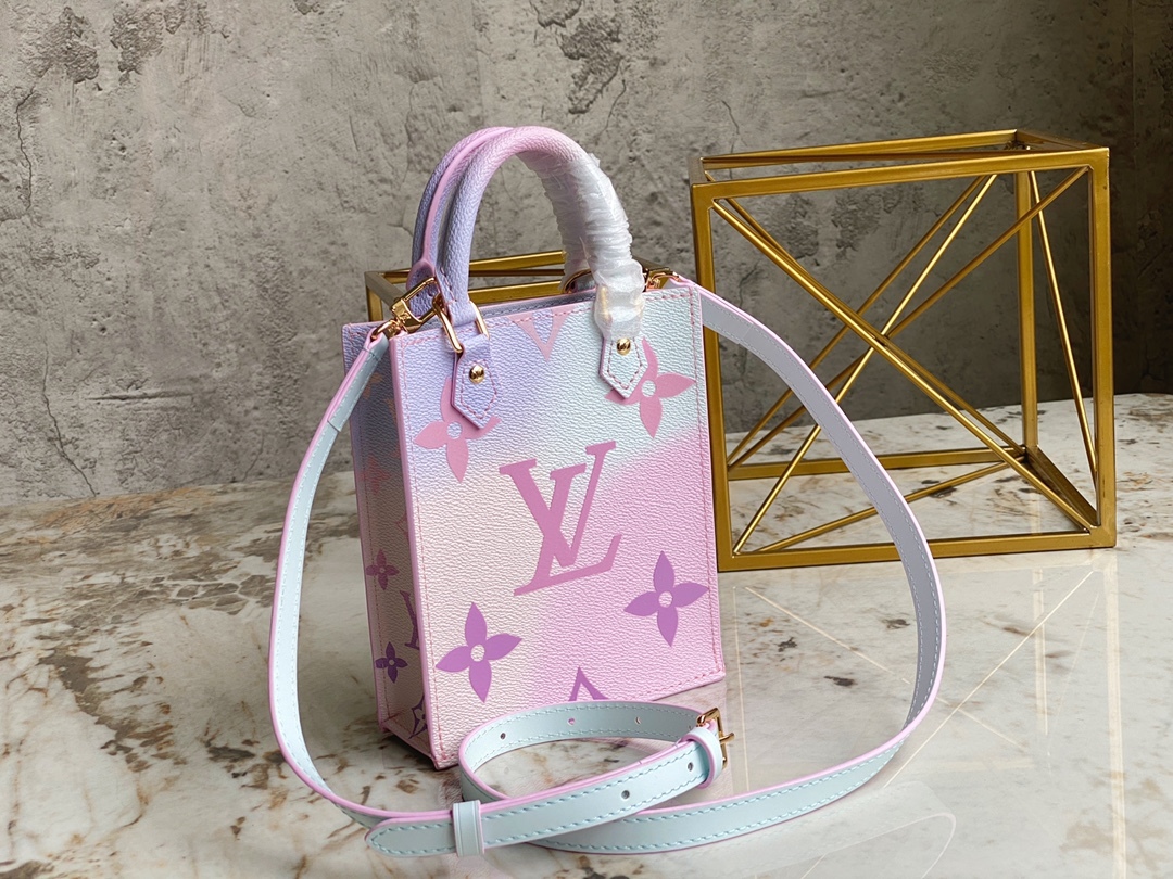 LV PETIT SAC PLAT 迷你漸變色托特包