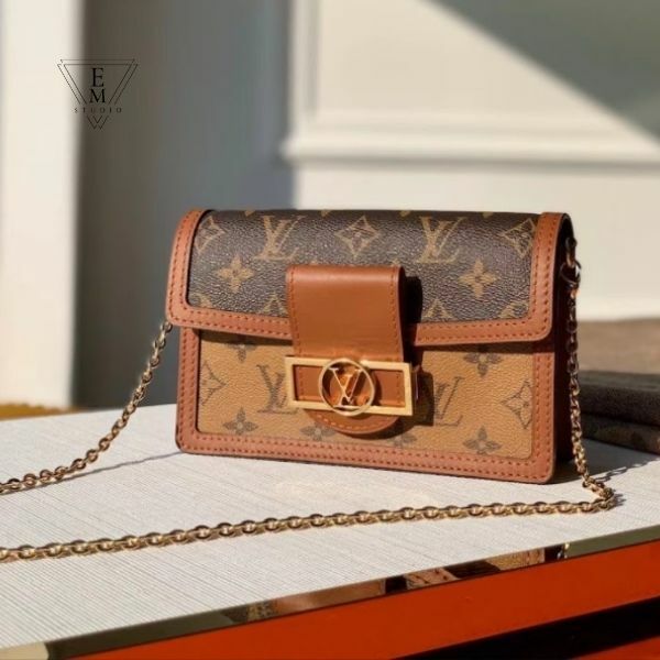 LV DAUPHINE WOC 老花鏈條包