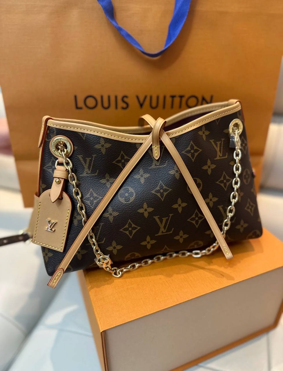 LV CARRYALL 老花手袋 最新芯片版本 M46203