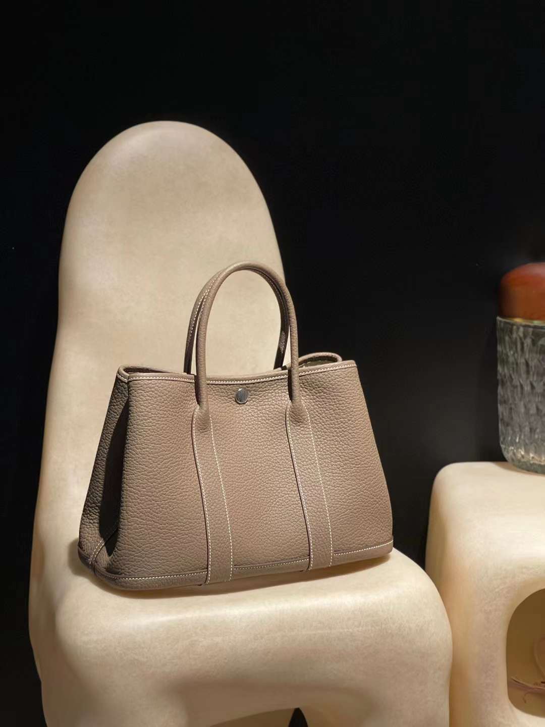 HERMES GARDEN PARTY BAG NEGONDA皮 18大象灰 30/36