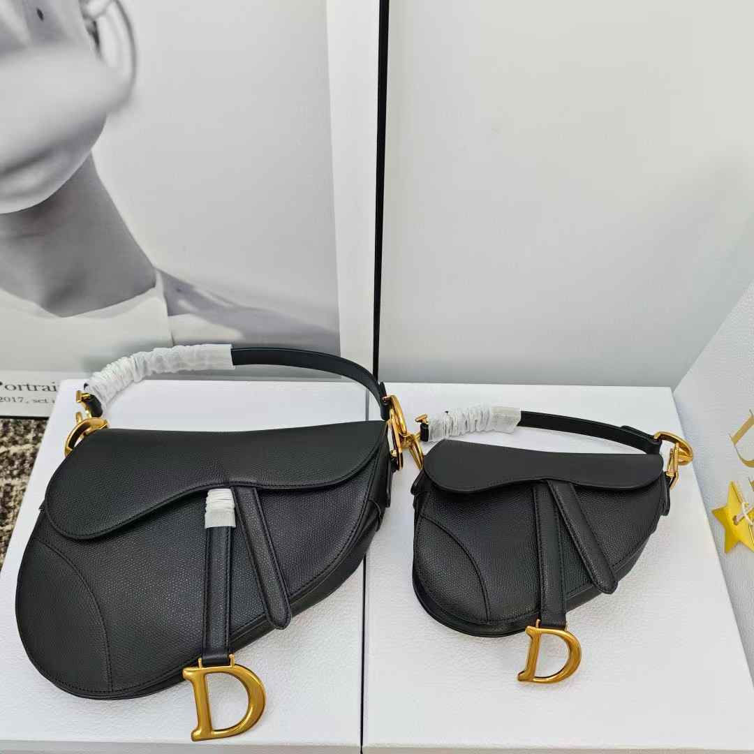 DIOR Saddle bag 馬鞍包 大號 (黑/白)