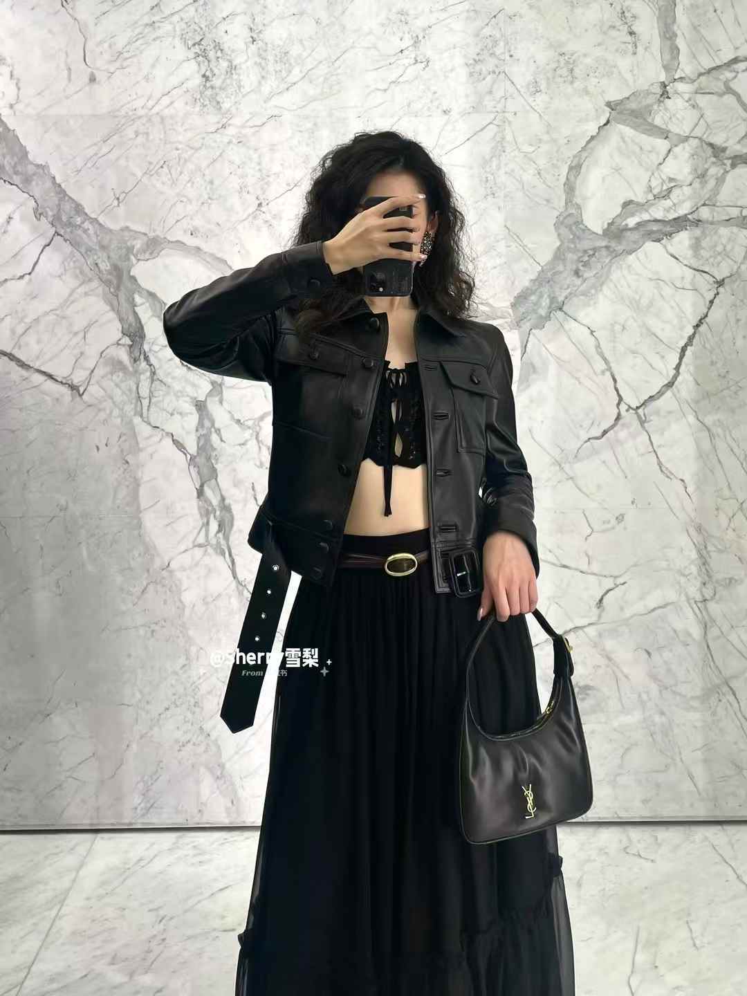 Y*L Calypso系列 新款 黑色復古腋下包