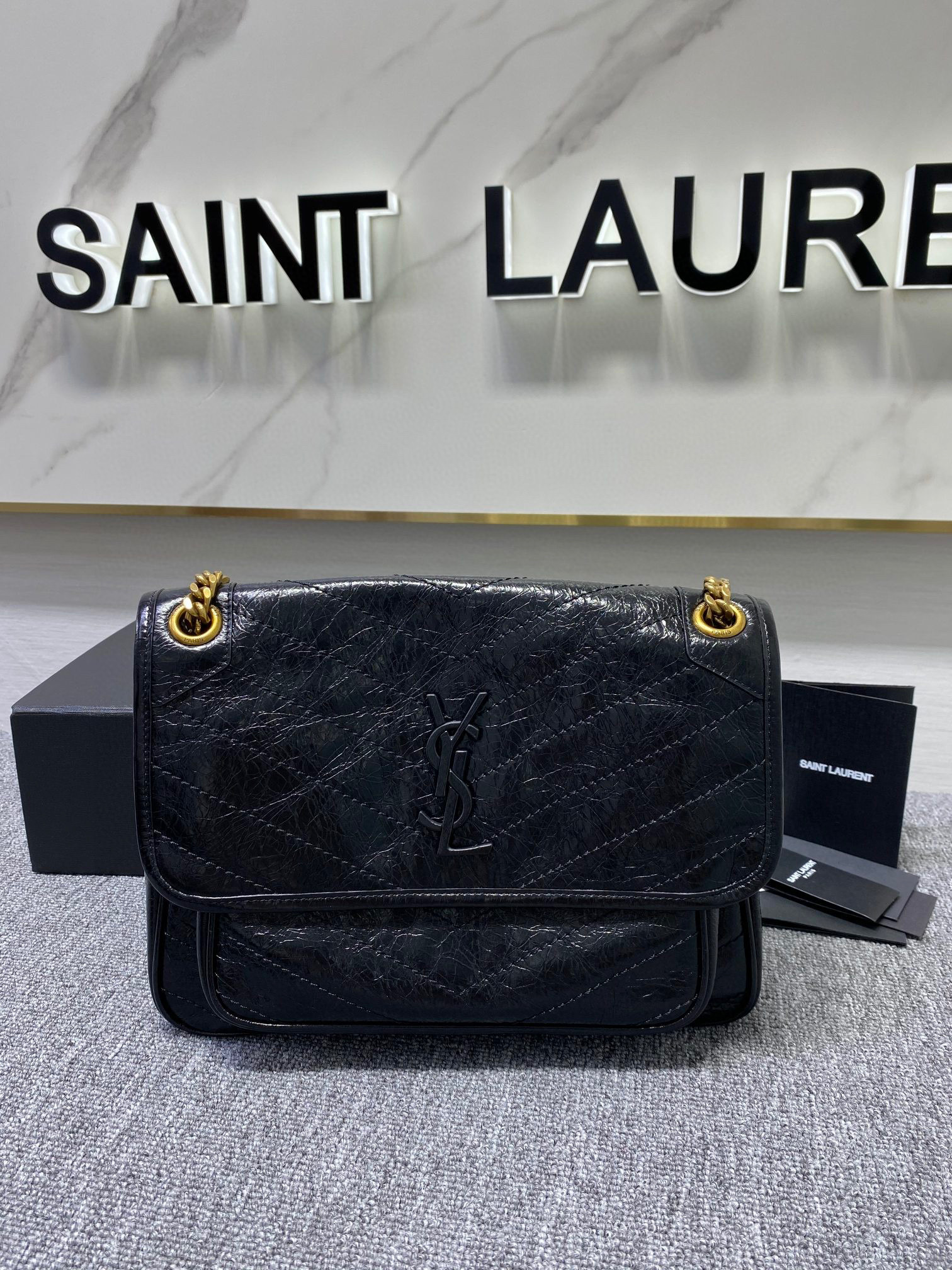 Y*L NIKI BAG 肩背包 22/28 黑金