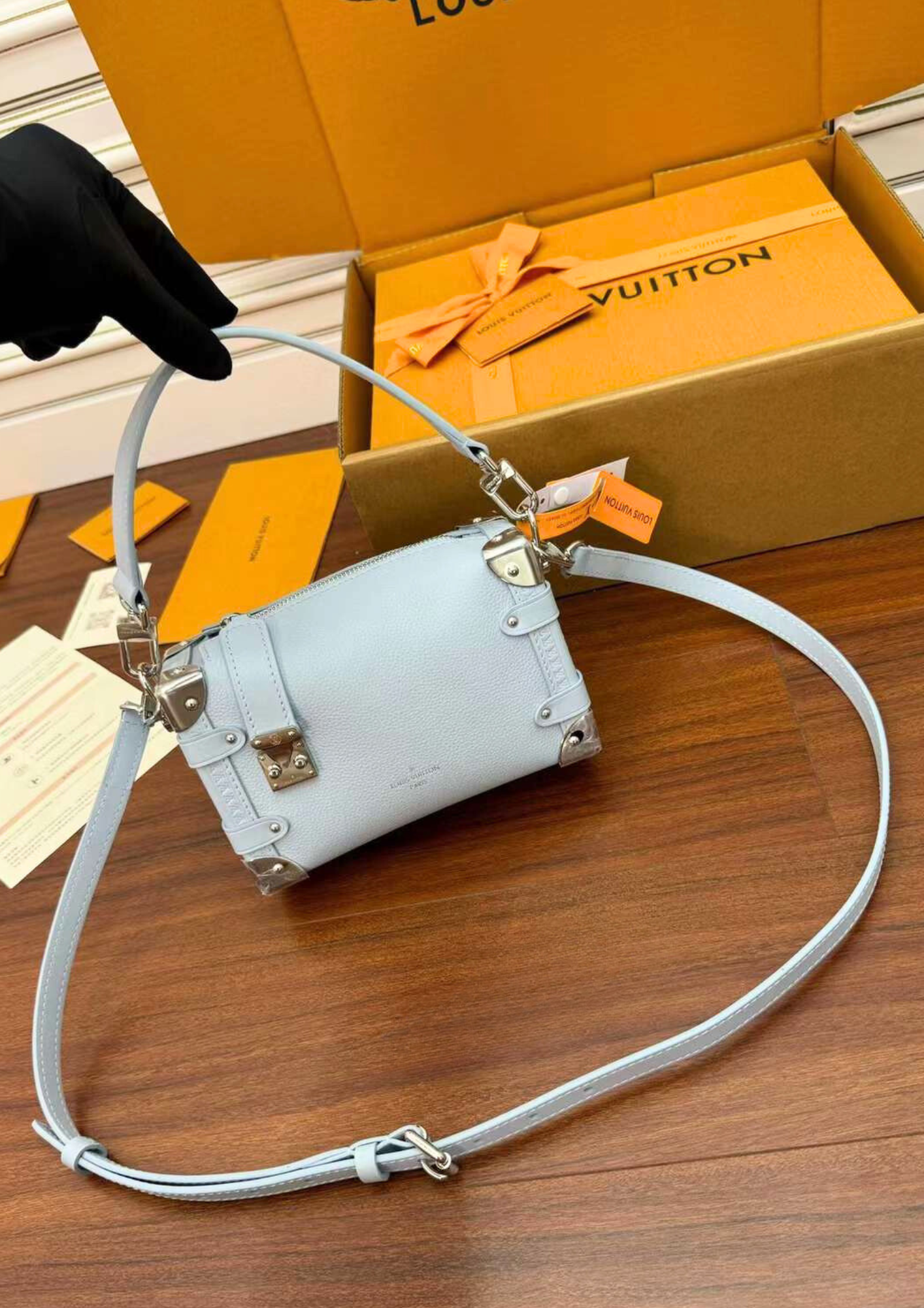 LV SIDE TRUNK PM 軟盒子 全皮款 (兩色) M23817 最新芯片版本