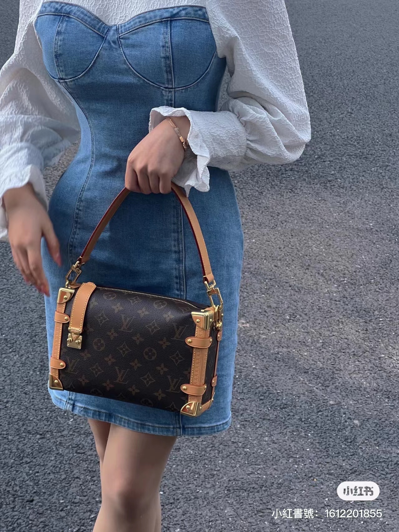 LV SIDE TRUNK MM 軟盒子手袋 最新芯片版本 M46358