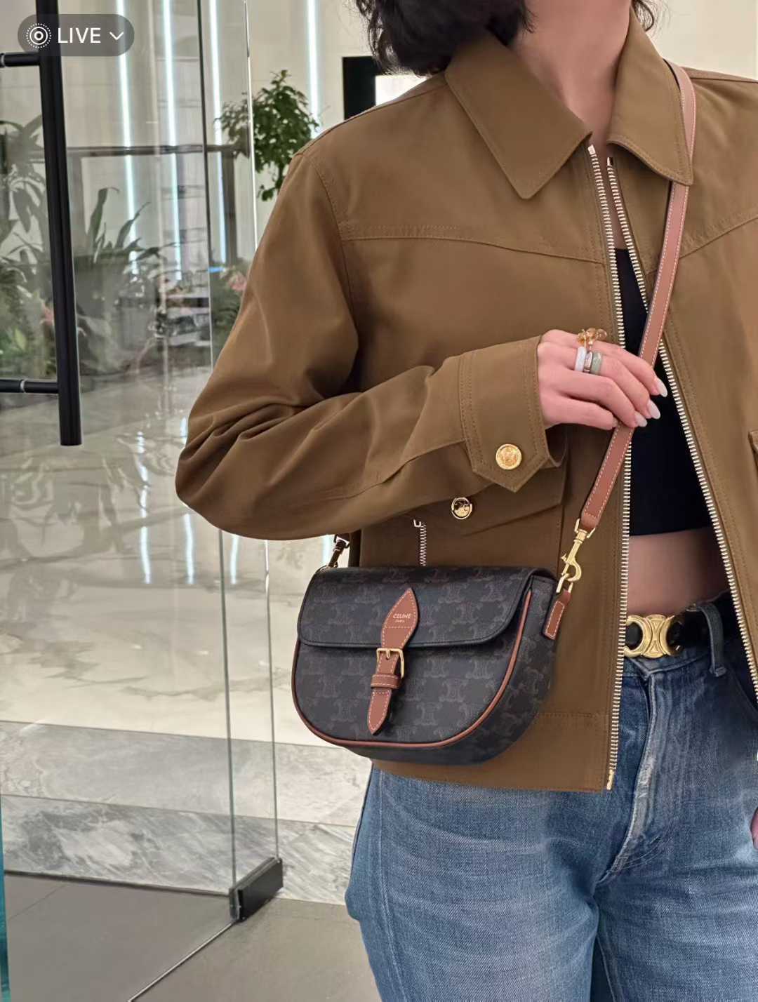 CELINE FOLCO 三用馬鞍包