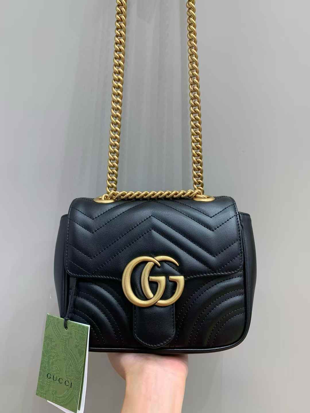 GUCCI marmont方胖子(黑)