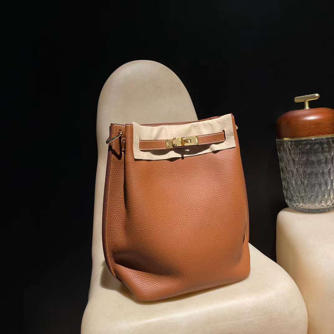 HERMES SO KELLY 22CM TC皮 37金棕