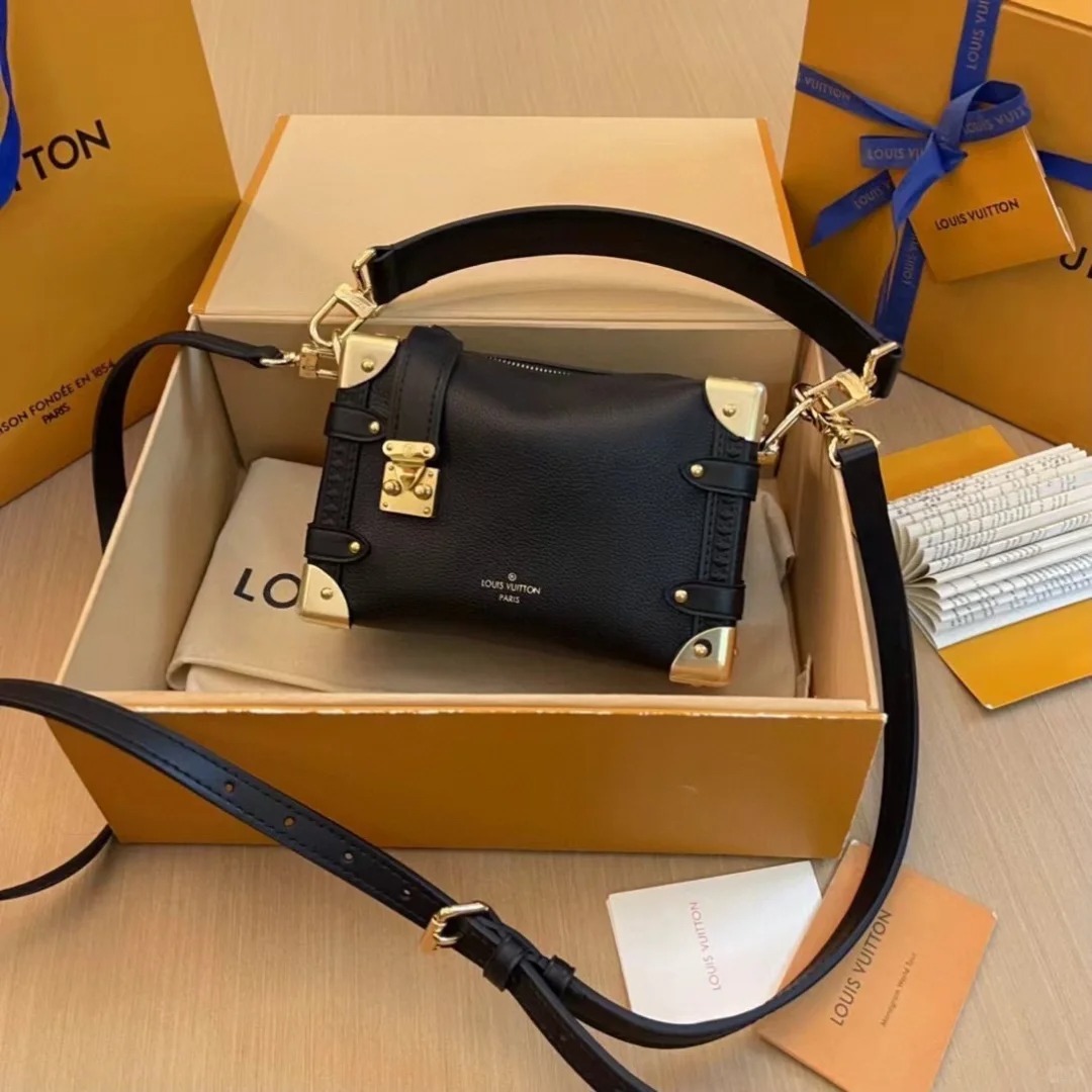 LV SIDE TRUNK PM 軟盒子 全皮款 (兩色) M23817 最新芯片版本