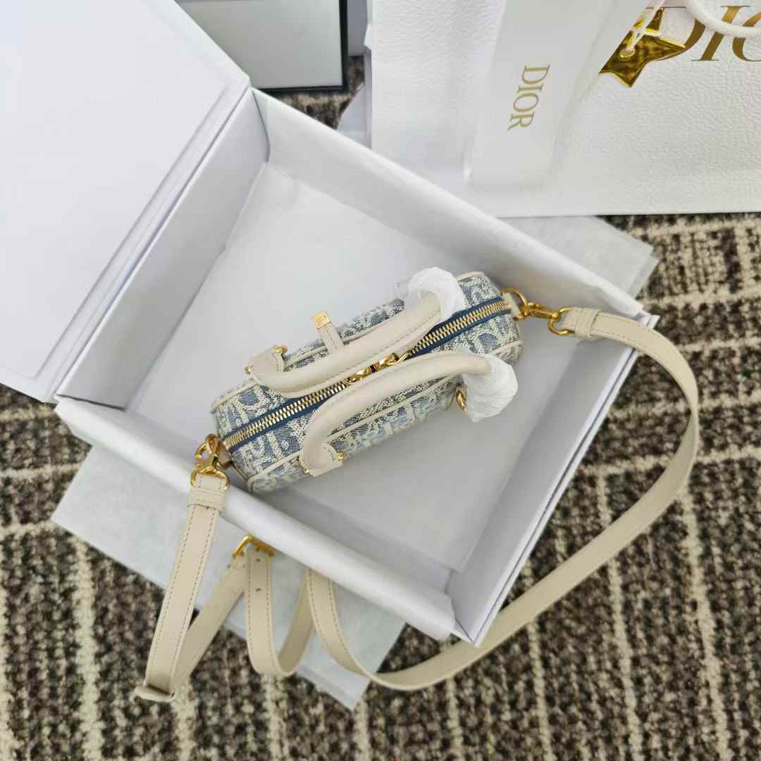Dior 新款酒椰草Vibe保齡球包 丹寧牛仔 現貨 24H 寄出