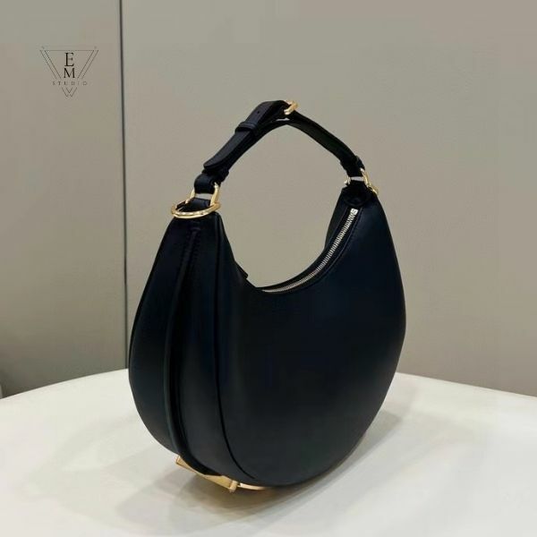 FENDI FENDIGARPHY HOBO BAG 新月包 黑色 24.5/36