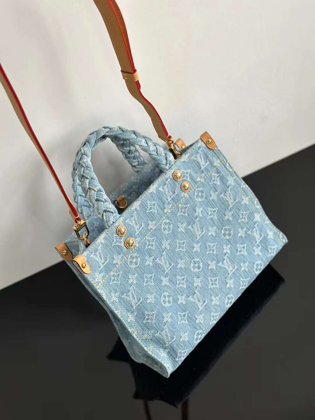 LV LET GO 牛仔印花手袋 小號 M24897