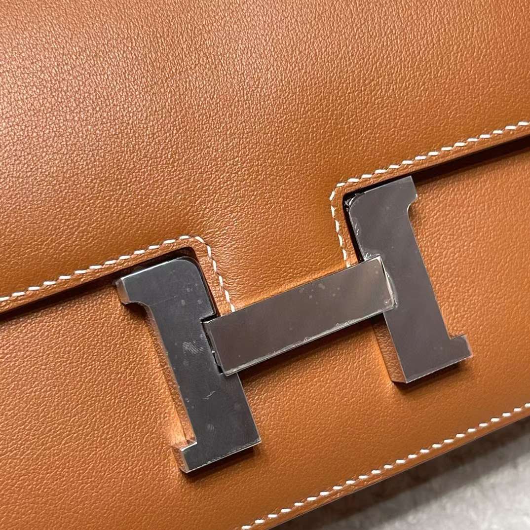 HERMES CONSTANCE ELAN SWIFT皮 37金棕 康康包