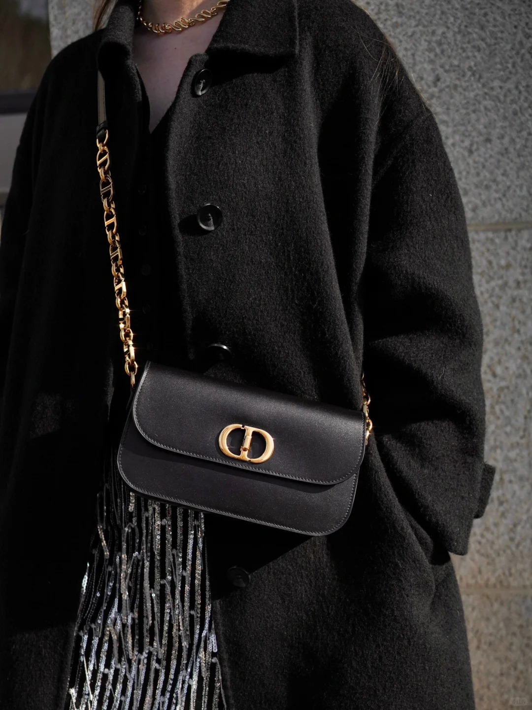 DIOR 30 MONTAIGNE AVENUE 黑色蒙田包 大號/小號