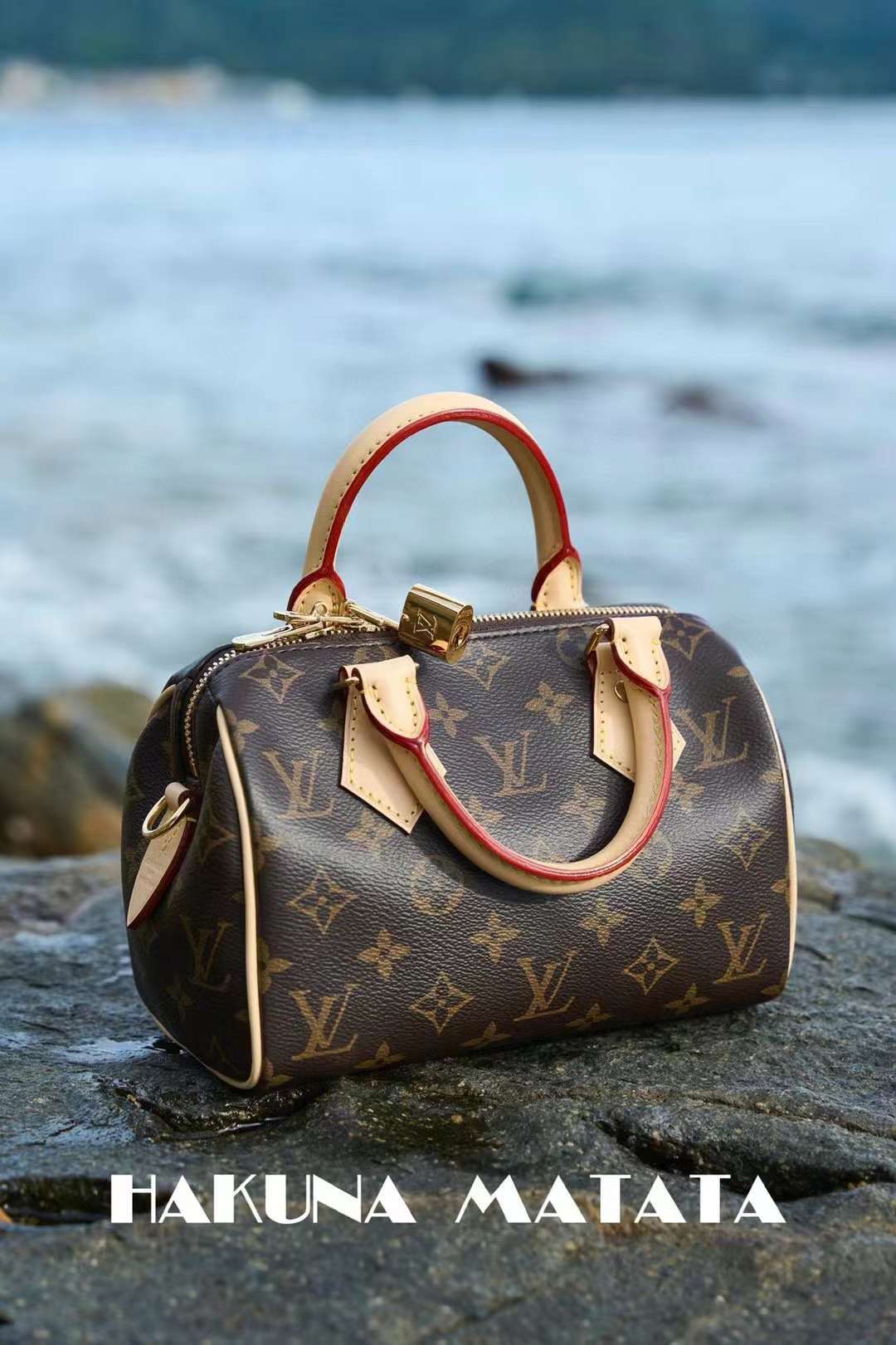 LV SPEEDY BANDOULIÈRE 20 波士頓包 黑色寬肩帶 最新芯片版本 M46234
