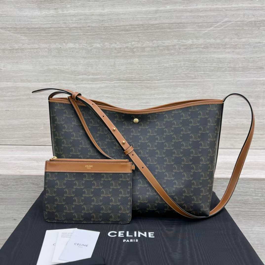 CELINE SOFT SHOPPER 標誌印花手袋