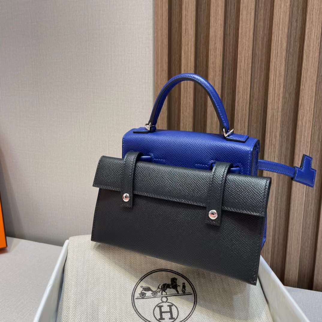 HERMES KELLYDOLE DOLL PICTO 71皇家藍 馬賽克娃娃包 [HE0095-600]