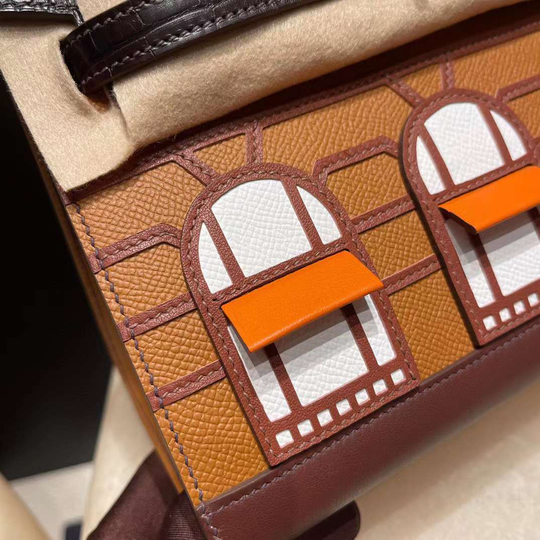 HERMES 限量版 BIRKIN FAUBOURG 午夜小房子 手提包