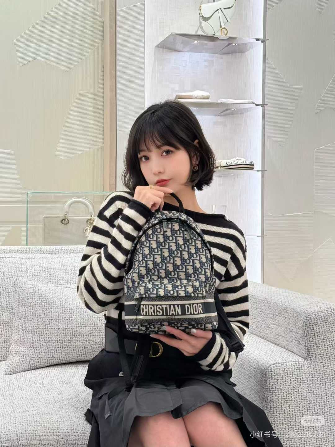 Dior Travel 老花雙肩背包