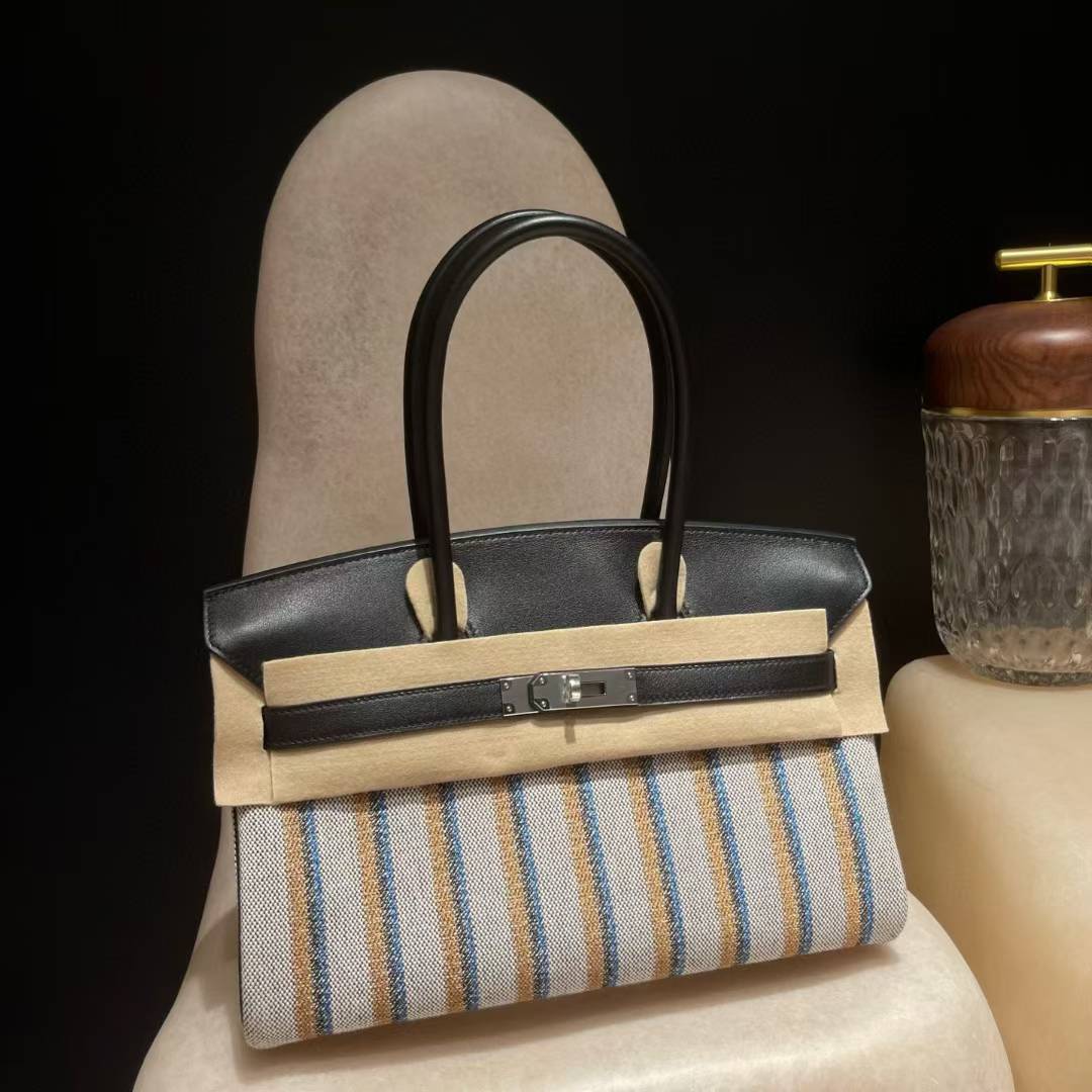 Hermes Shoulder birkin 29cm 黑色 银扣