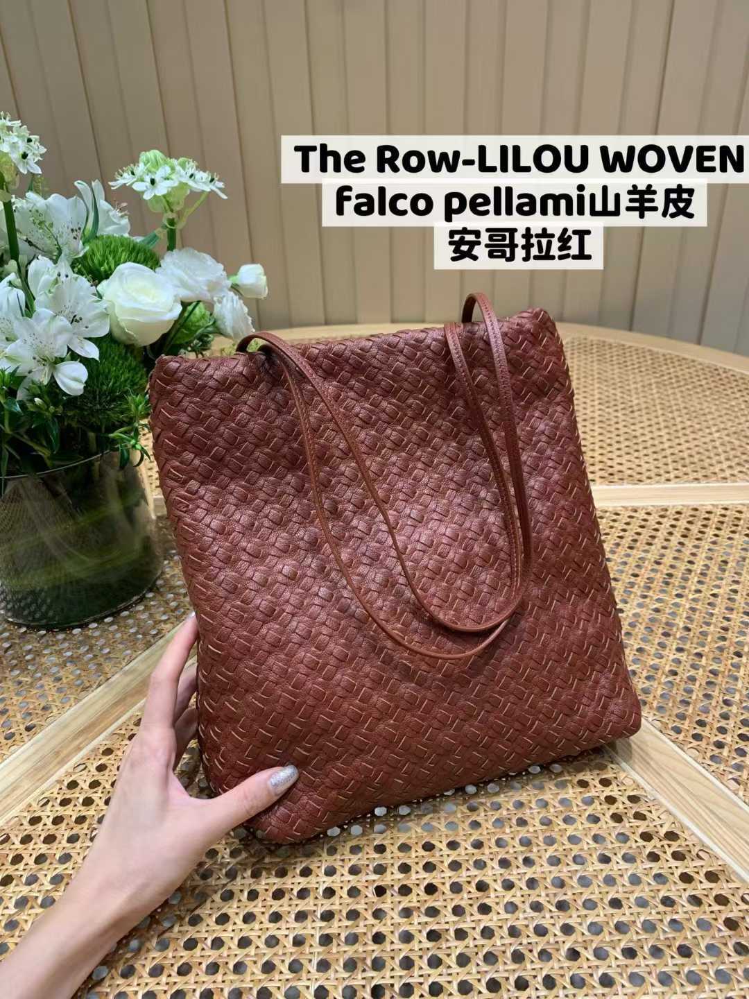 The Row-LILOU WOVEN 山羊皮 安哥拉紅
