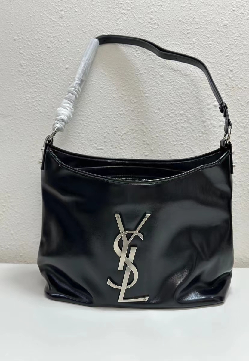 Y*L 中古款 黑銀單肩大HOBO