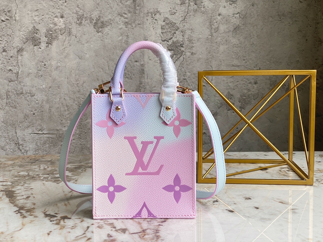 LV PETIT SAC PLAT 迷你漸變色托特包