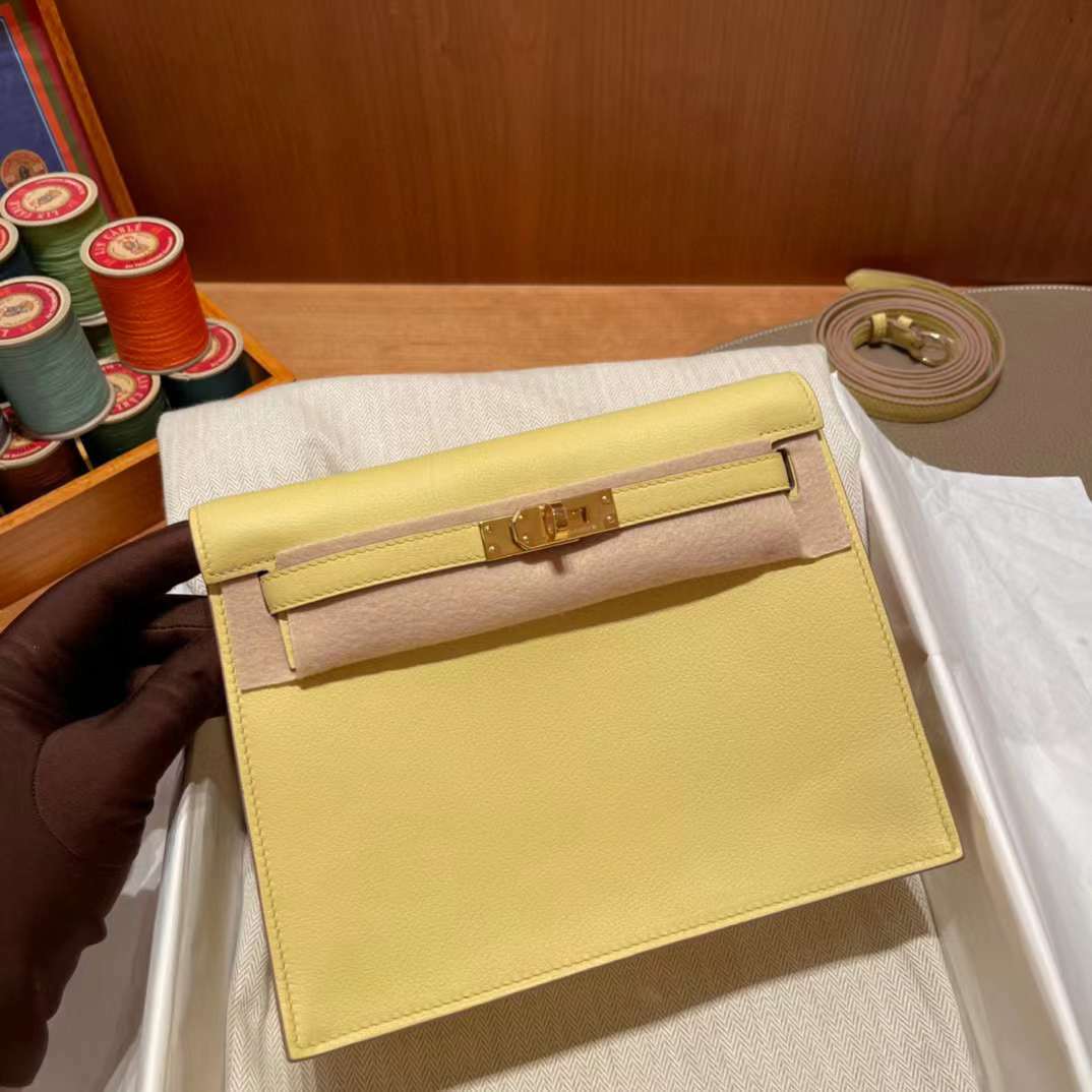 HERMES KELLY DANSE 1Z 小雞黃JAUNE POUSSIN