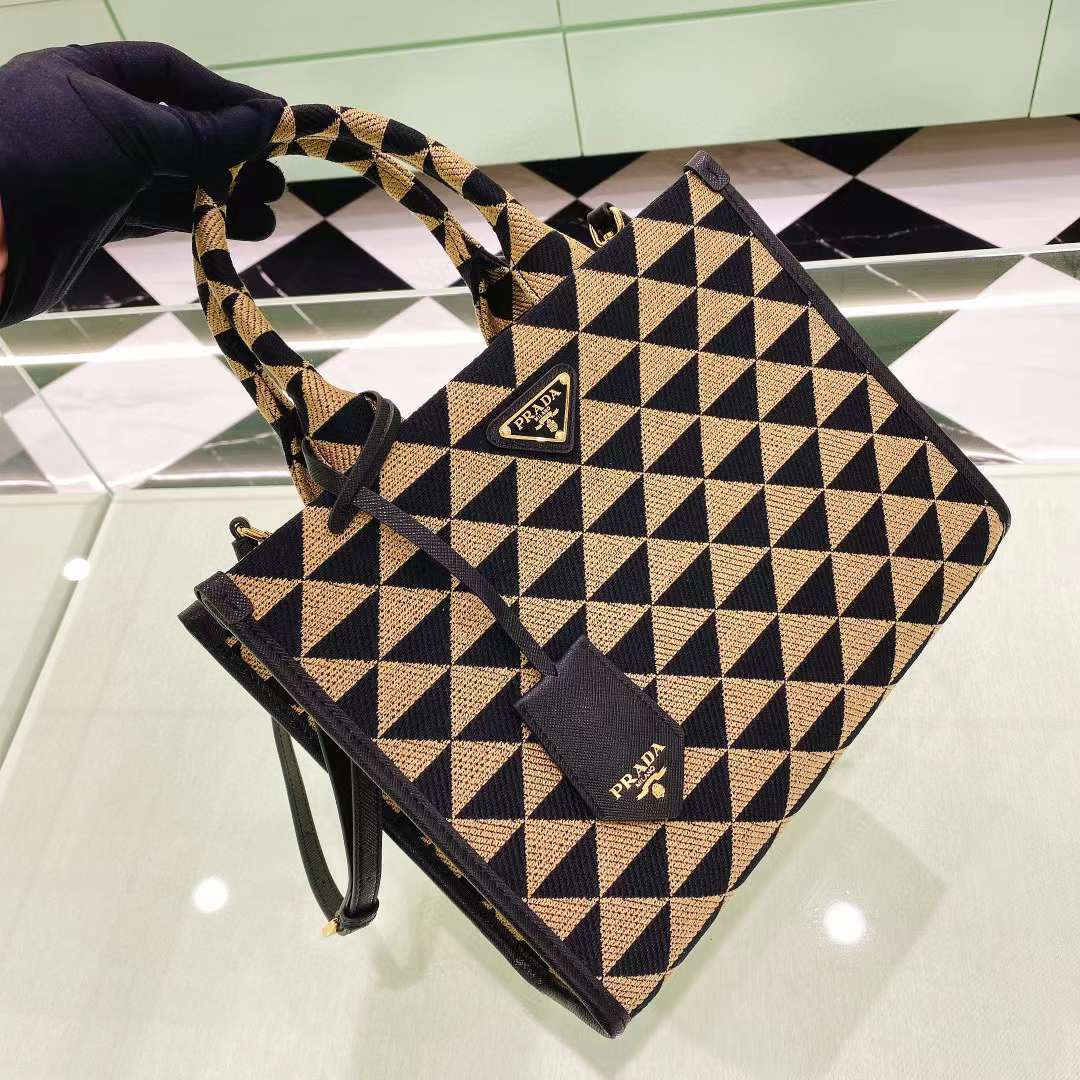 PRADA SYMBOLE提花織布手袋 小號 [PR0062-158]