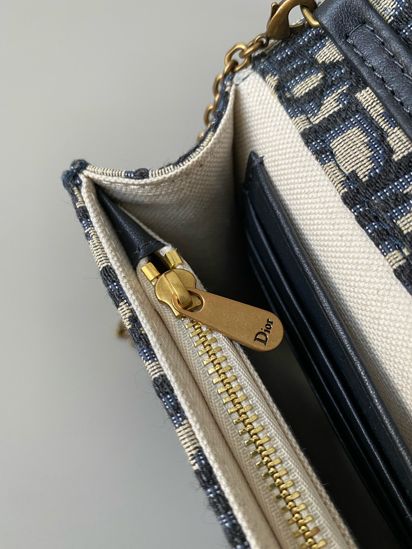 DIOR QBLIQUE 老花馬鞍WOC 大號