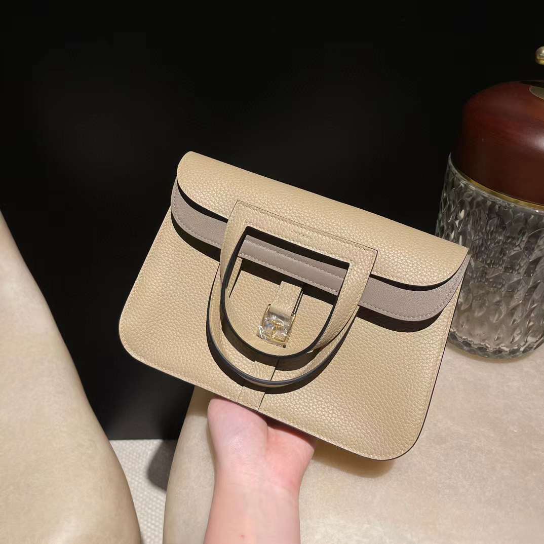 HERMES HALZAN TAURILLON CLEMENCE皮 S2風衣灰 拼 18大象灰 25/31