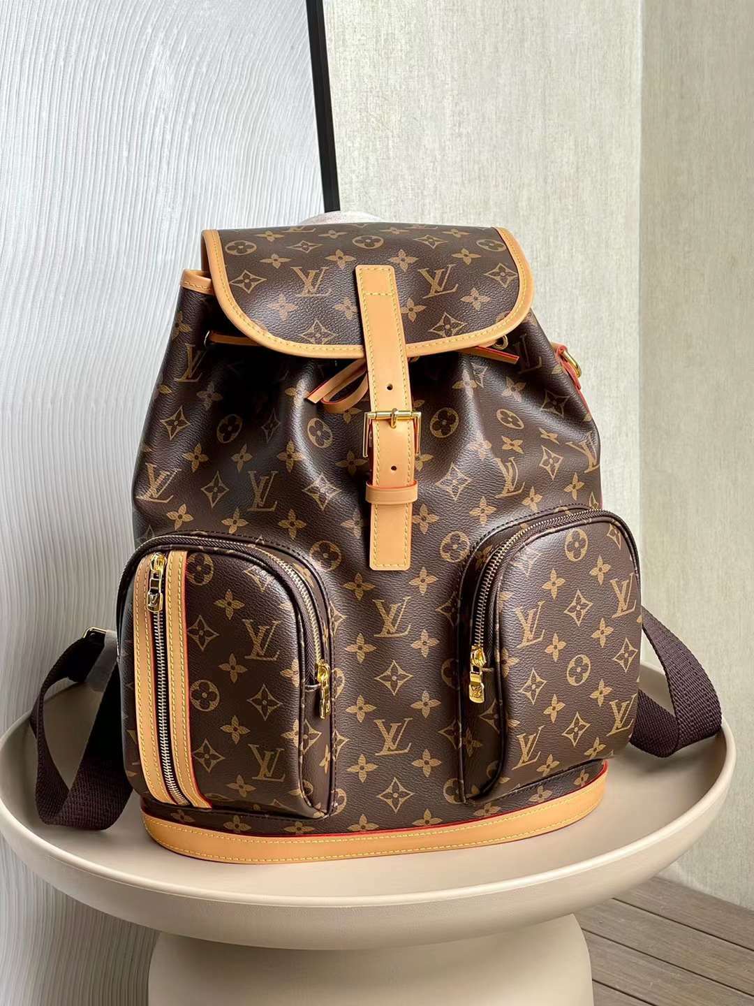 LV 中古BOSPHORE老花後背包