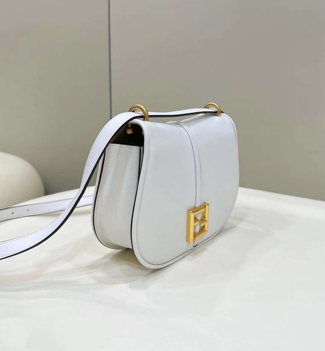 FENDI C’MON FF 白色斜背包 MINI
