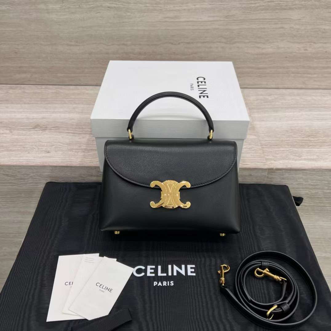 CELINE TEEN NINO 柔軟牛皮手袋 黑色