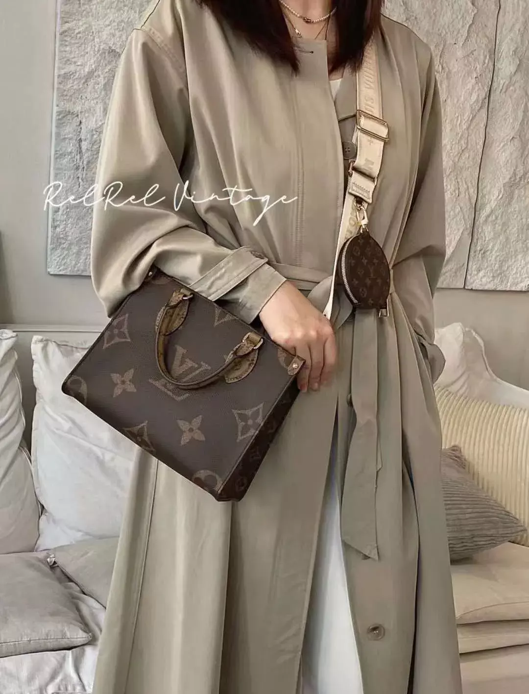 LV ONTHEGO 手提包 最新芯片版本 M46373 M45321 PM/小號兩種尺寸