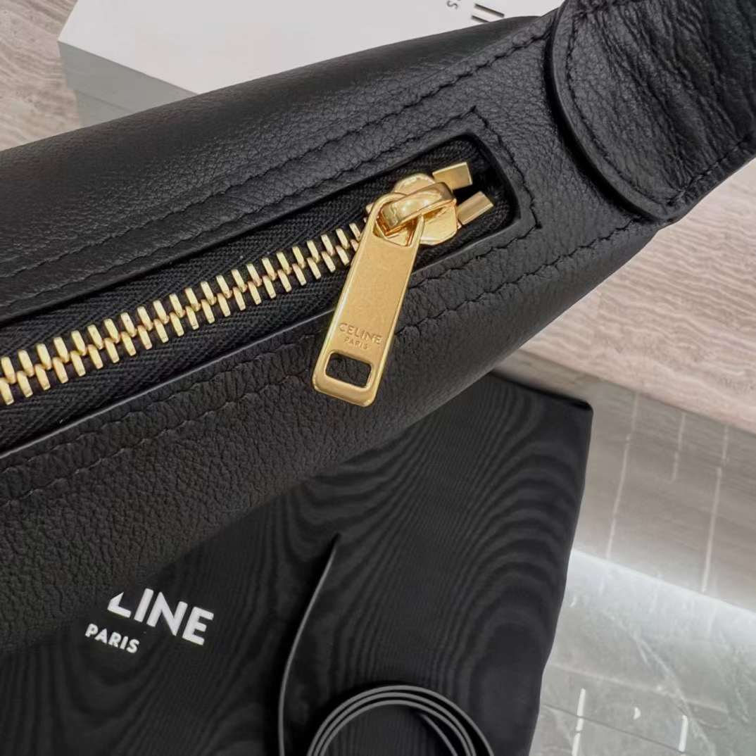 CELINE HELOISE 柔軟牛皮革手袋 石板灰 明星同款 小號/中號