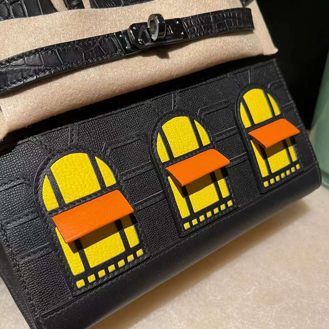HERMES 限量版 BIRKIN SO BLACK 黑夜小房子 手提包