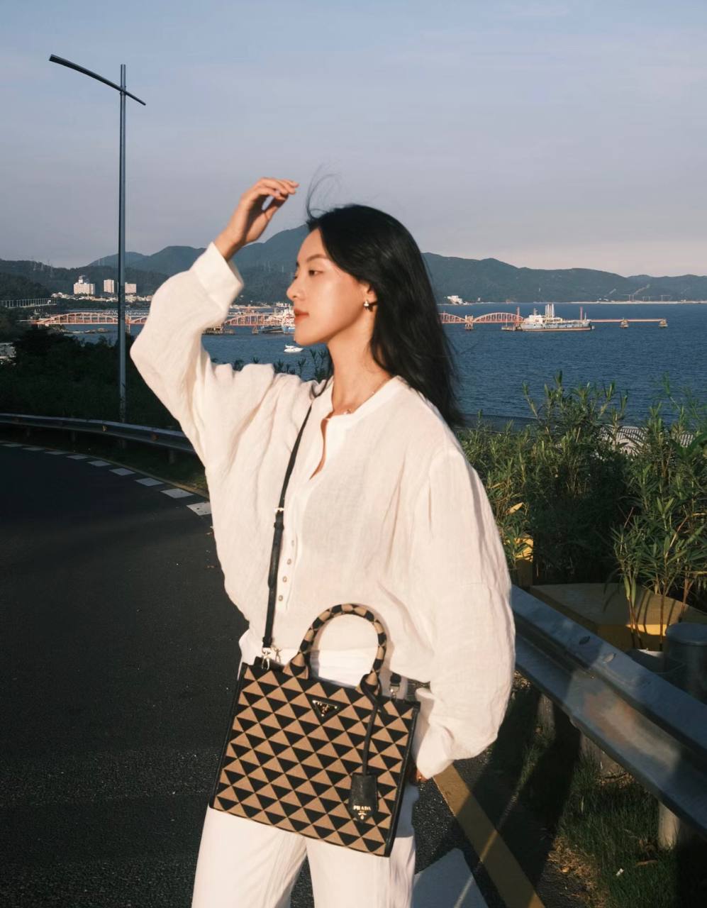 PRADA SYMBOLE提花織布手袋 小號 [PR0062-158]