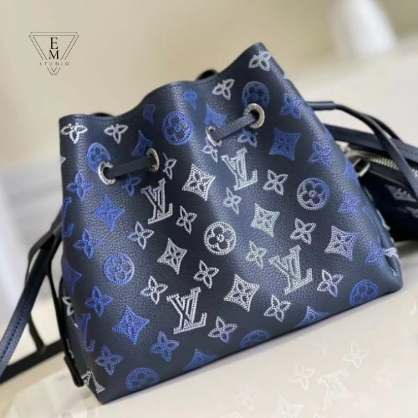 LV BELLA 深藍漸變色水桶包