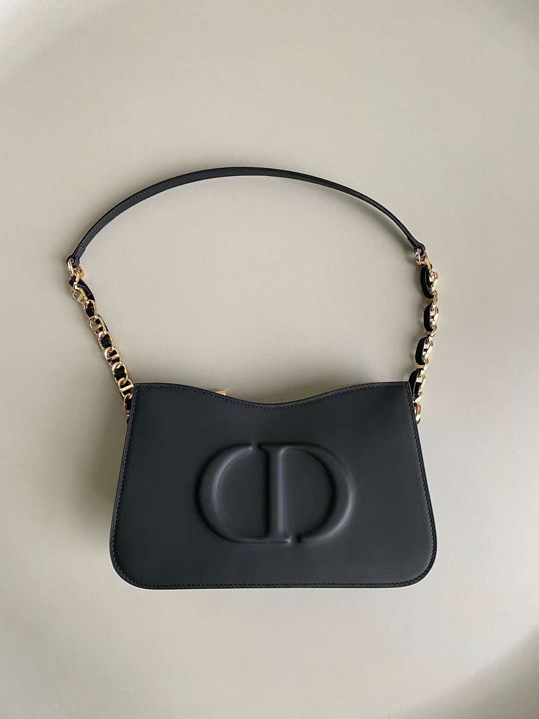 DIOR SIGNATURE HOBO 腋下包 全皮黑