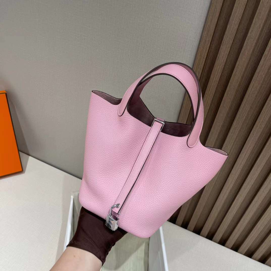 HERMES PICOTIN LOCK X9 錦葵紫菜籃子