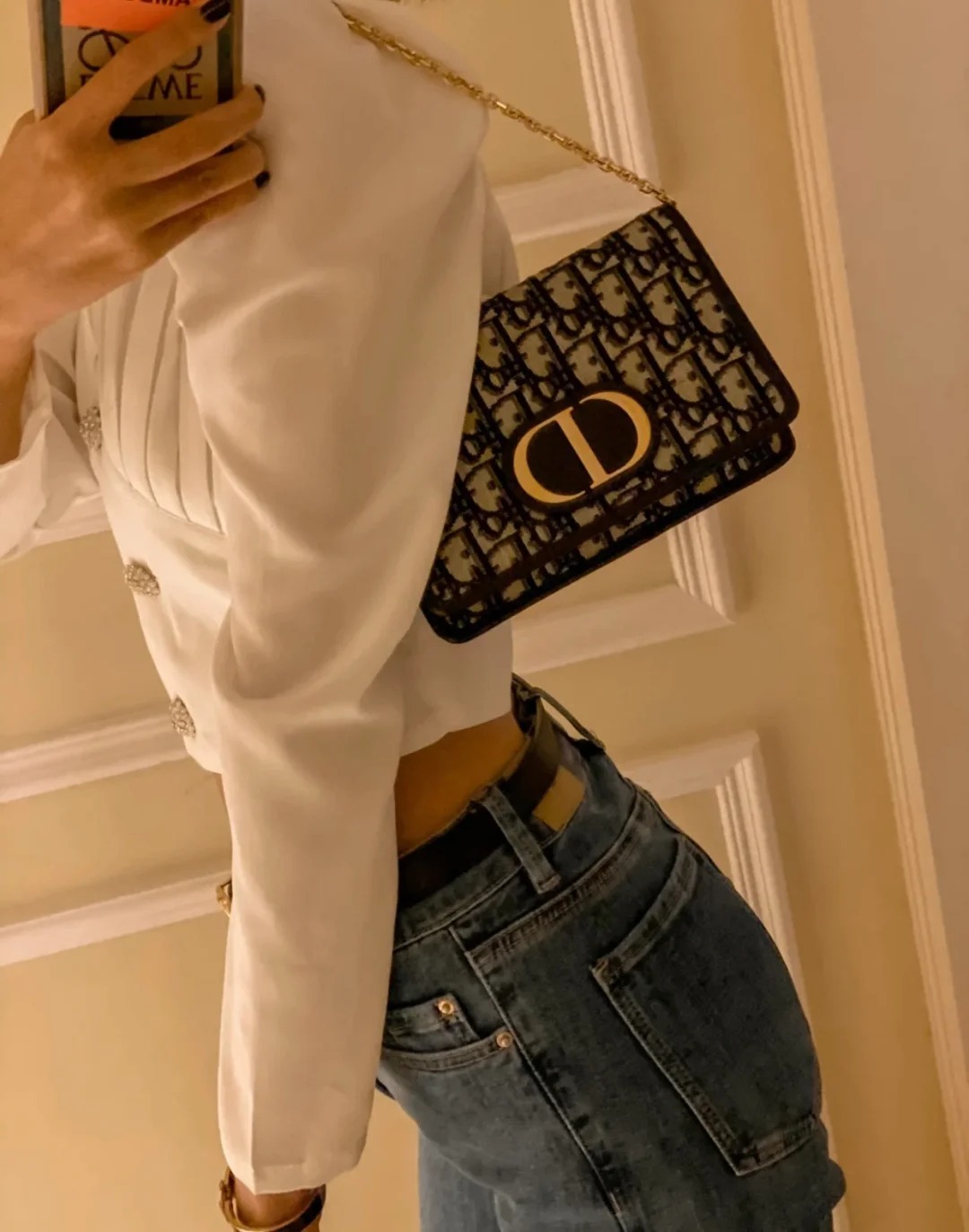 DIOR 30 Montaigne二合一手拿包 肩背包 腰包