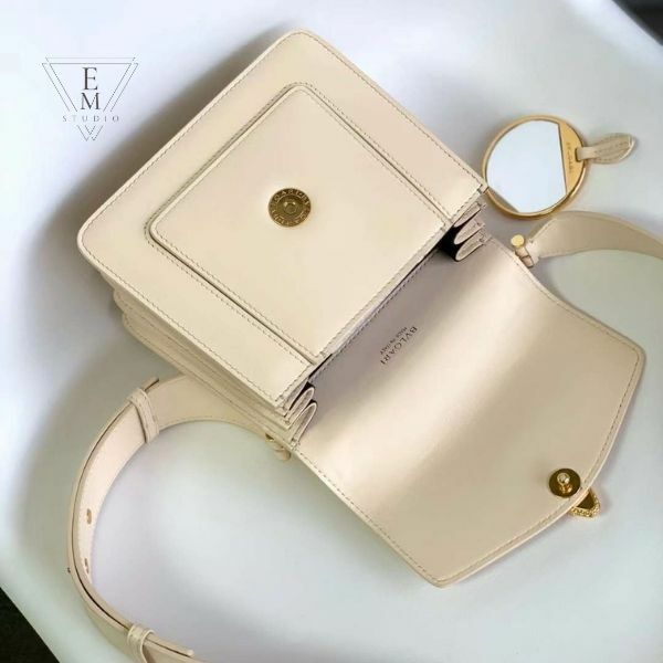 BVLGARI SERPENTI FOREVER 米白手提側揹包