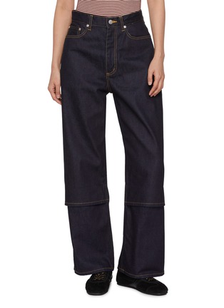 Straight Flip Hem Selvedge Denim Pants